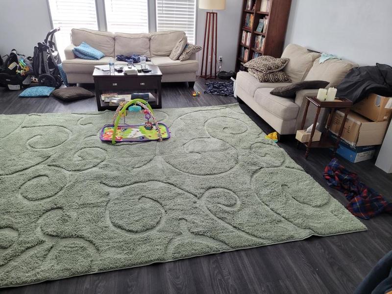 Customer photo for review titled "Beautiful and soft but paper thin"