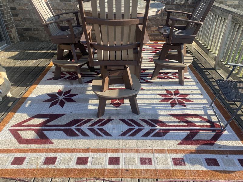 Customer photo for review titled "Vibrant color"