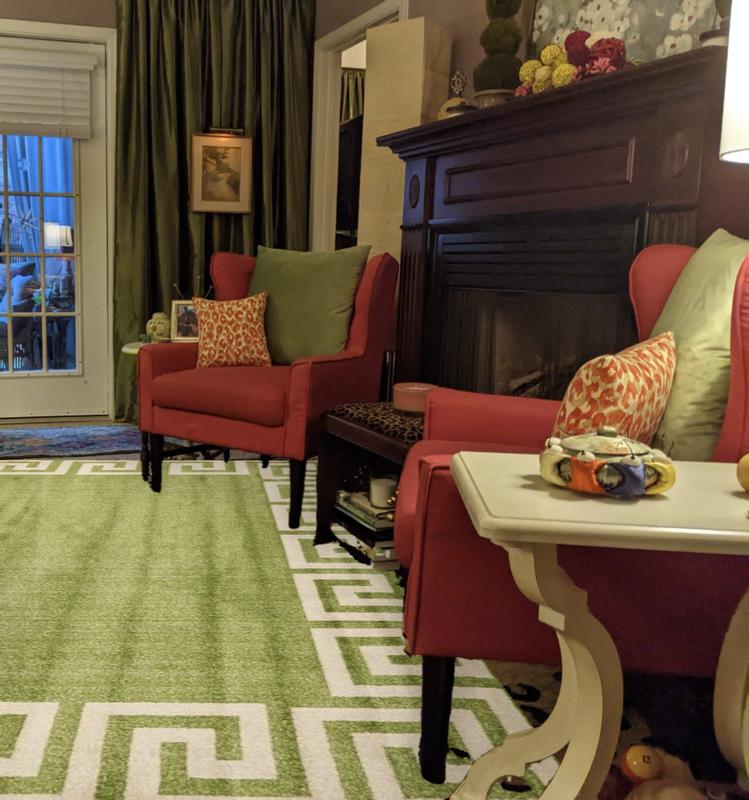 Customer photo for review titled "Gorgeous expensive looking rug!"