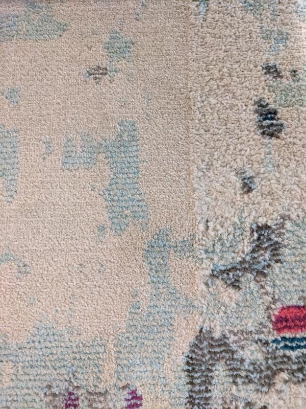 Customer photo for review titled "It's a beautiful rug but..."