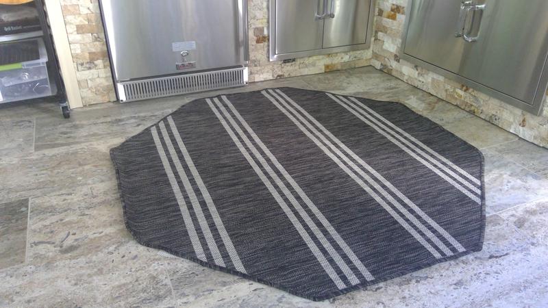 Customer photo for review titled "Offsets the tile floor well"