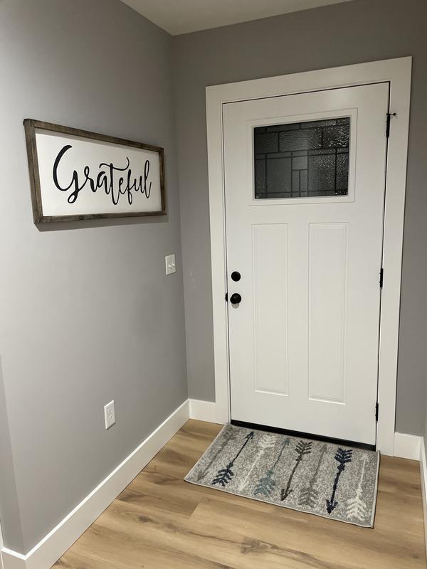 Customer photo for review titled "Cute Entryway Rug"