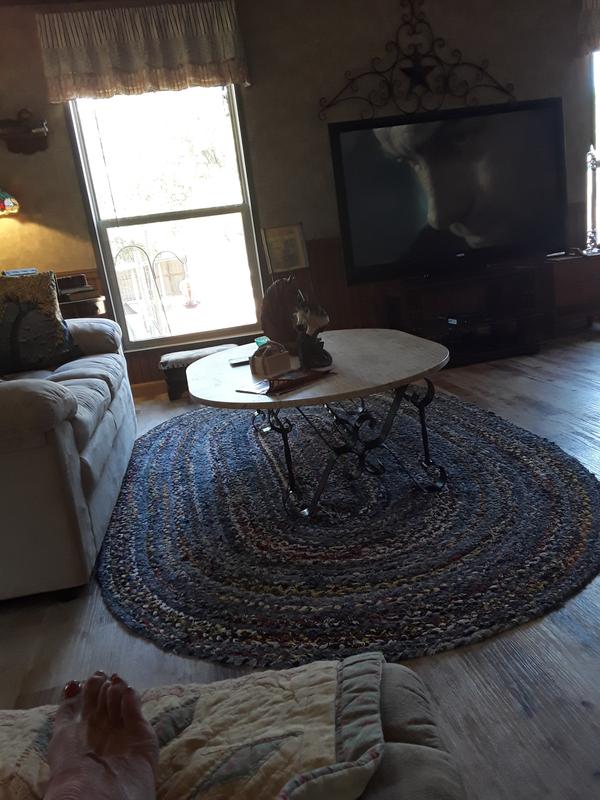 Customer photo for review titled "Pervect for my farm house. Really grounds my room."