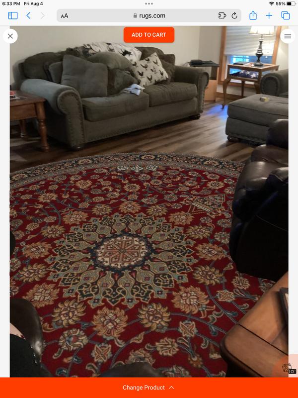 Customer photo for review titled "Beautiful Rug!"