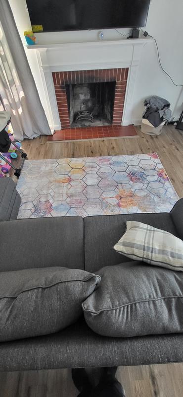 Customer photo for review titled "Andromeda Area rug  5'3 x7 . Rugs .com  ."