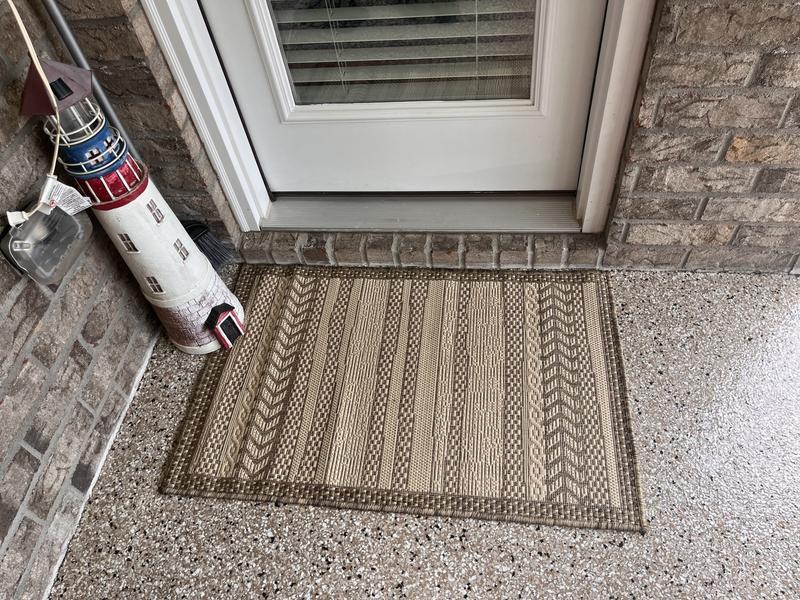 Customer photo for review titled "Adorable rug"