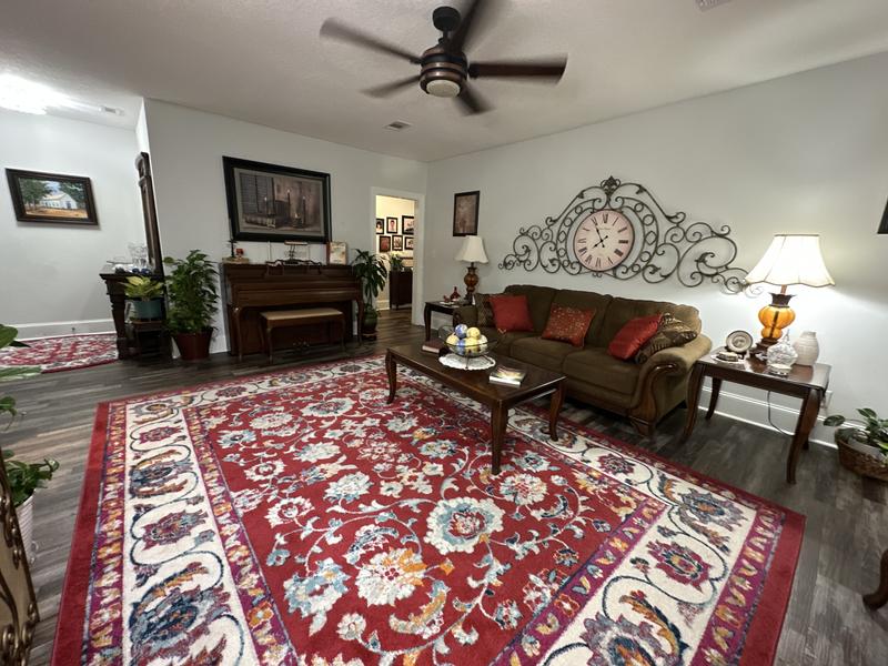 Customer photo for review titled "Aurelia round rug"