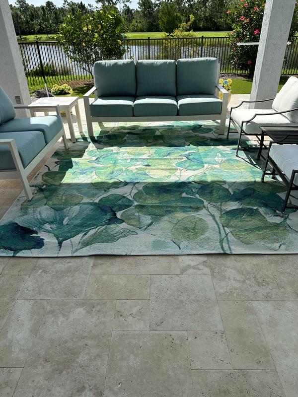 Customer photo for review titled "Rug is better than expected!"