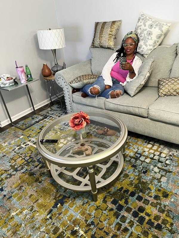 Customer photo for review titled "Beautiful Rug"