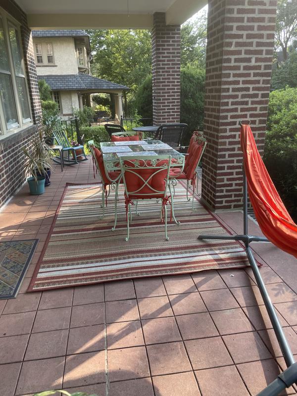 Customer photo for review titled "Great colors on my front porch"