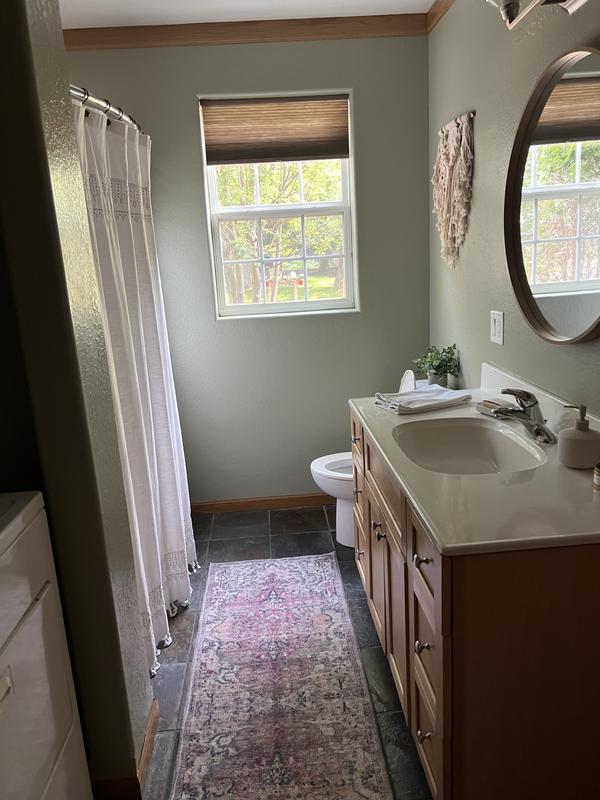 Customer photo for review titled "Perfect boho rug"