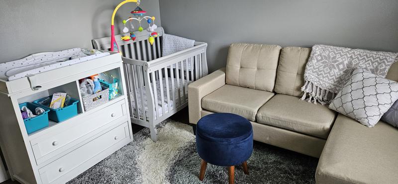 Customer photo for review titled "Great area rug for small nursery bedroom. I ❤️ it"