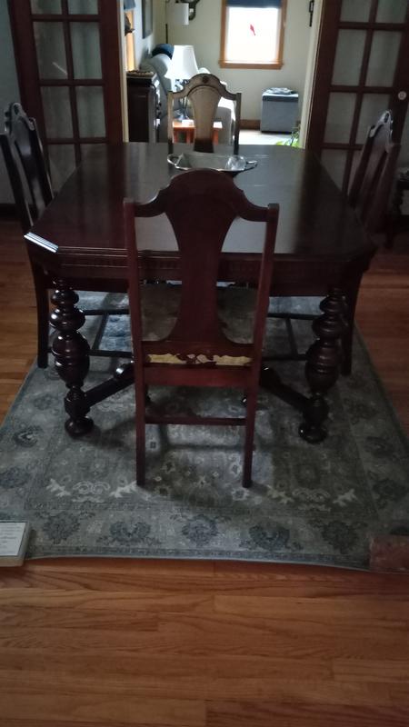 Customer photo for review titled "Finishing touch for dining room."