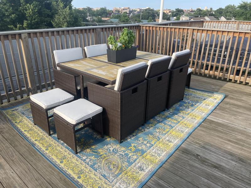 Customer photo for review titled "Making our Rooftop Feel Like Home"