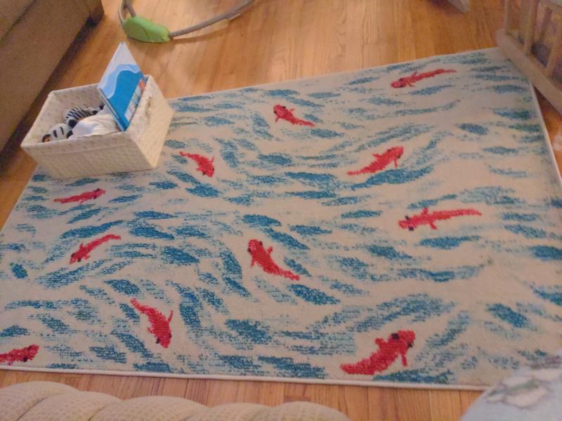 Customer photo for review titled "Koi Rug"