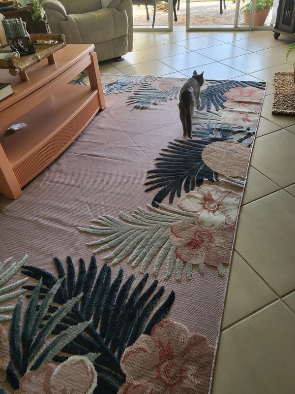 Customer photo for review titled "Beautiful indoor outdoor rug"