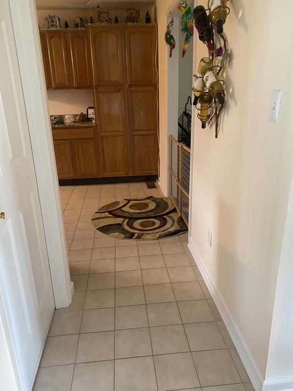 Customer photo for review titled "Cafe Round Rug - 2"