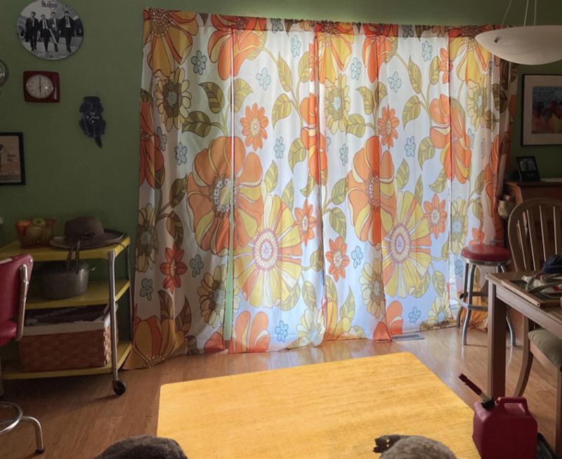 Customer photo for review titled "Golden yellow rug"