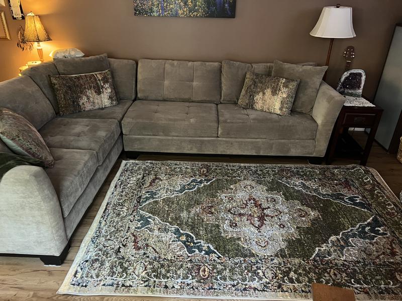 Customer photo for review titled "Love the colors in this rug!"