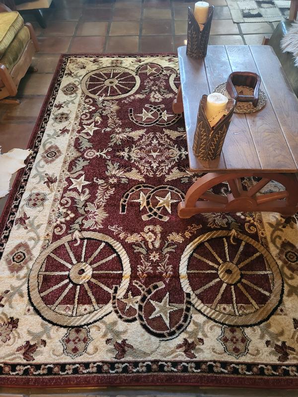 Customer photo for review titled "Beautiful Rustic Rug!!"
