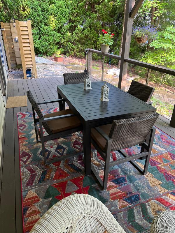 Customer photo for review titled "Looks great on our porch"