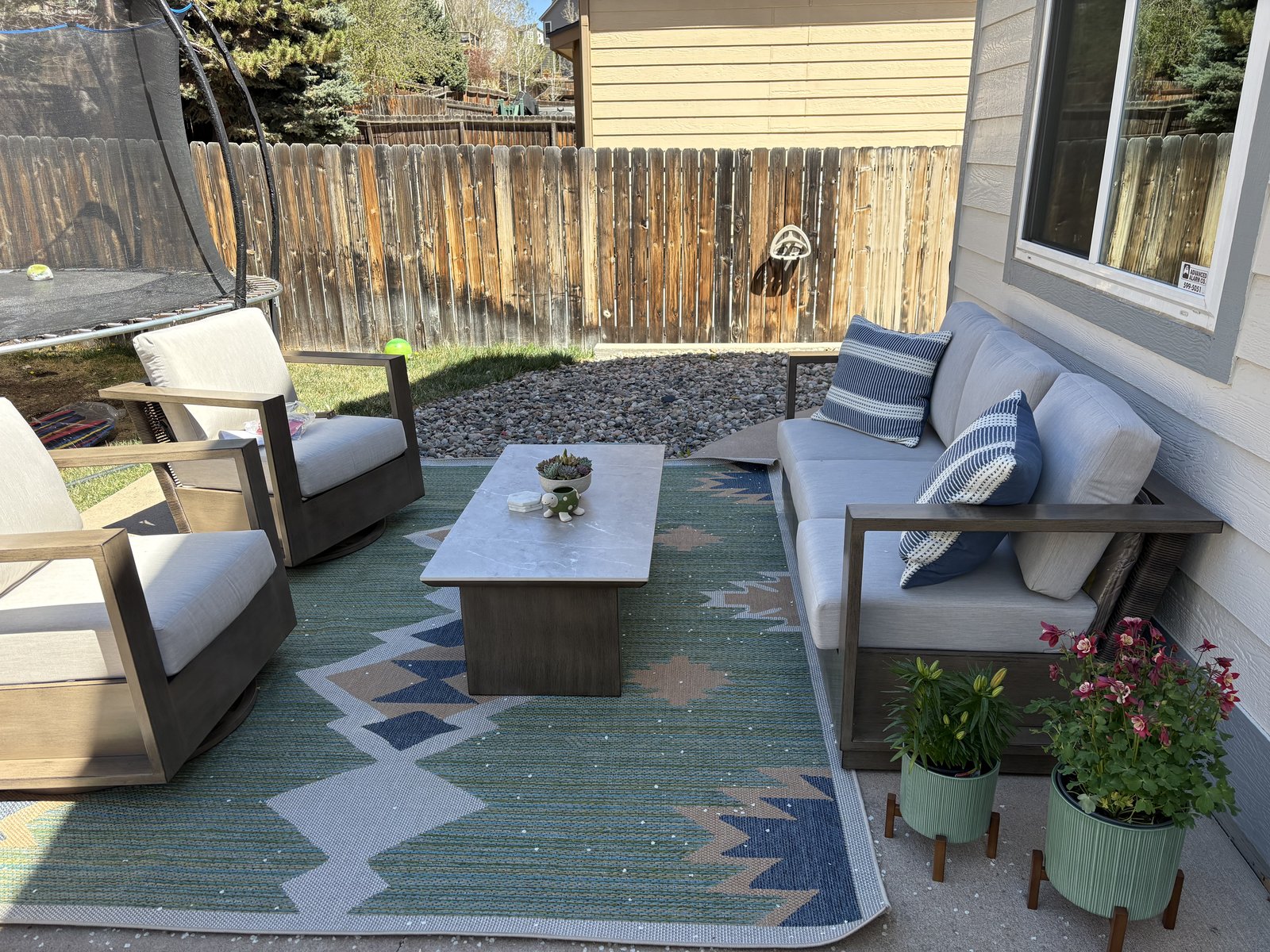 Customer photo for review titled "Beautiful rug!"