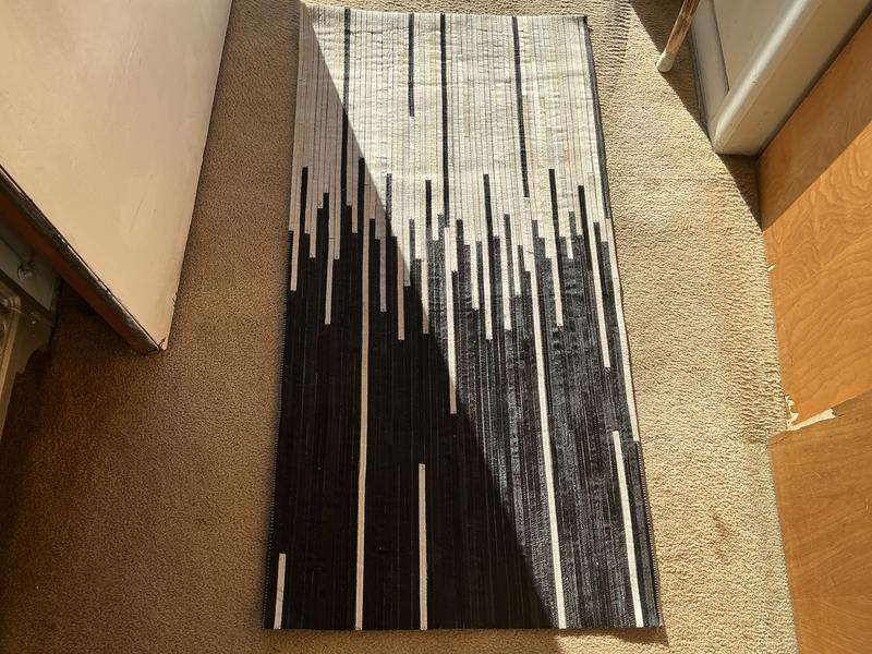 Customer photo for review titled "A beautiful welcome mat"