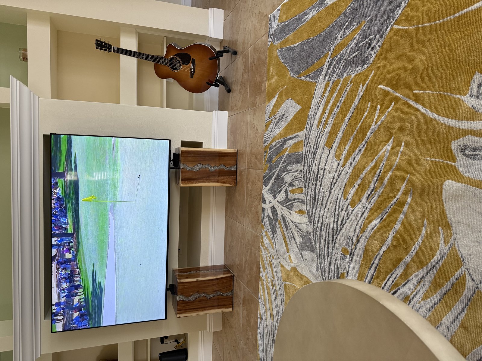 Customer photo for review titled "We like the rug …."