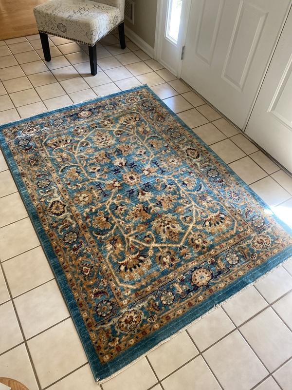 Customer photo for review titled "Foyer enhancing pretty rug with soft texture accen"