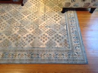 Customer photo for review titled "Looks beautiful!  Montreal geometric light blue"