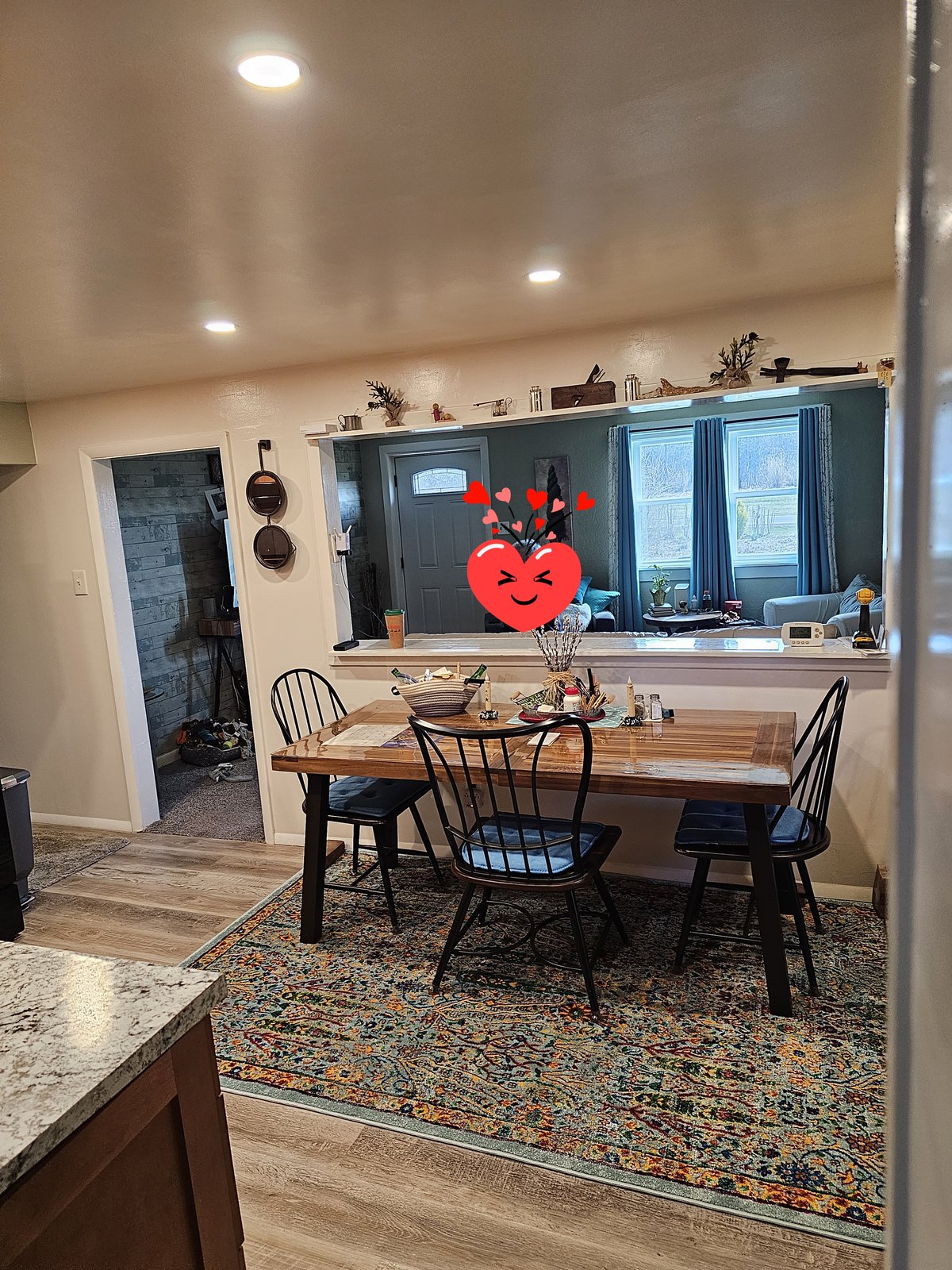 Customer photo for review titled "Calypso rug"