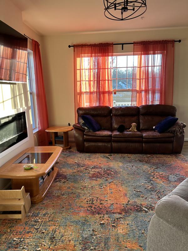 Customer photo for review titled "Love this rug!"