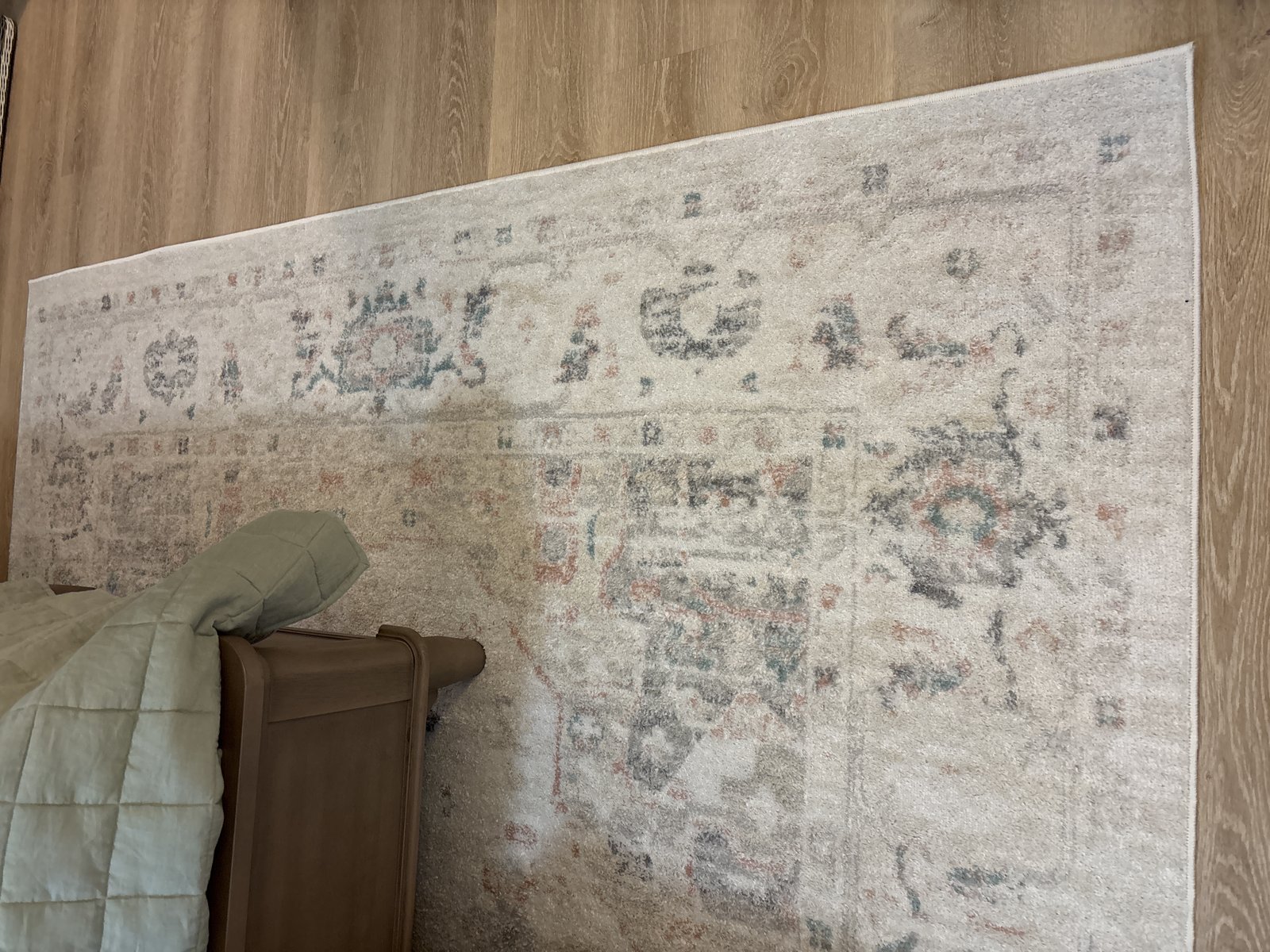 Customer photo for review titled "Beautiful rug, love it so much"