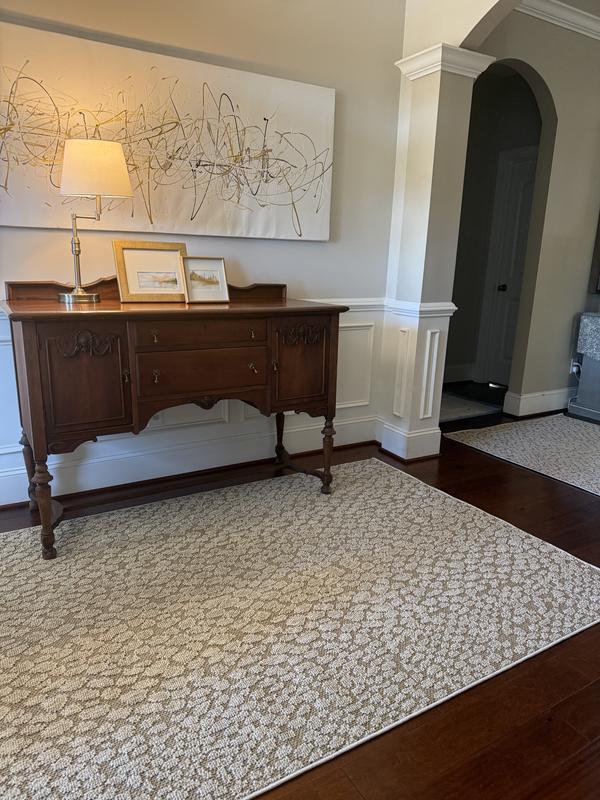 Customer photo for review titled "Beautiful neutral rug"