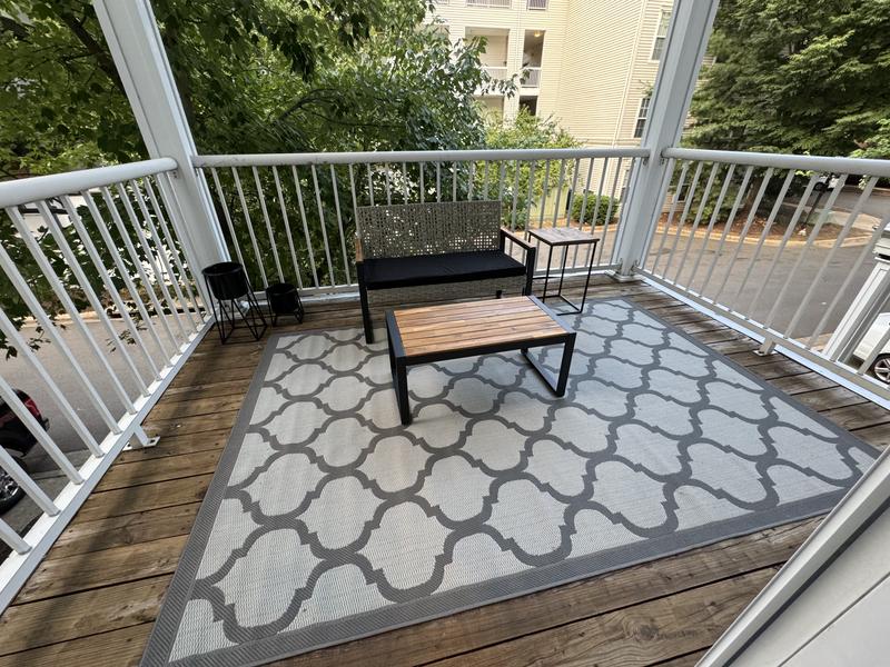 Customer photo for review titled "Great outdoor rug"