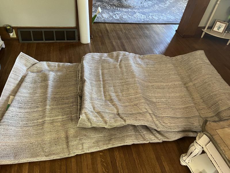 Customer photo for review titled "Gorgeous if you have patience to get wrinkles out"