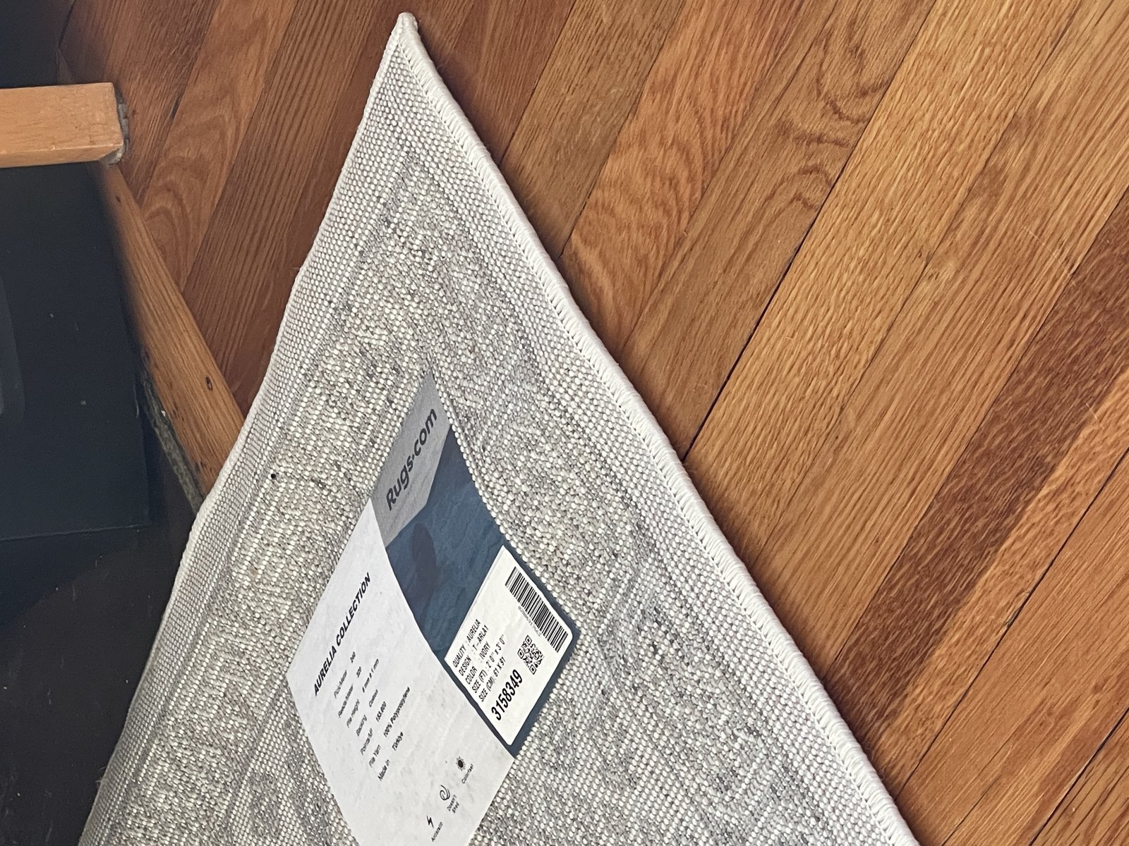 Customer photo for review titled "Great if you'd like to trip over your rug"