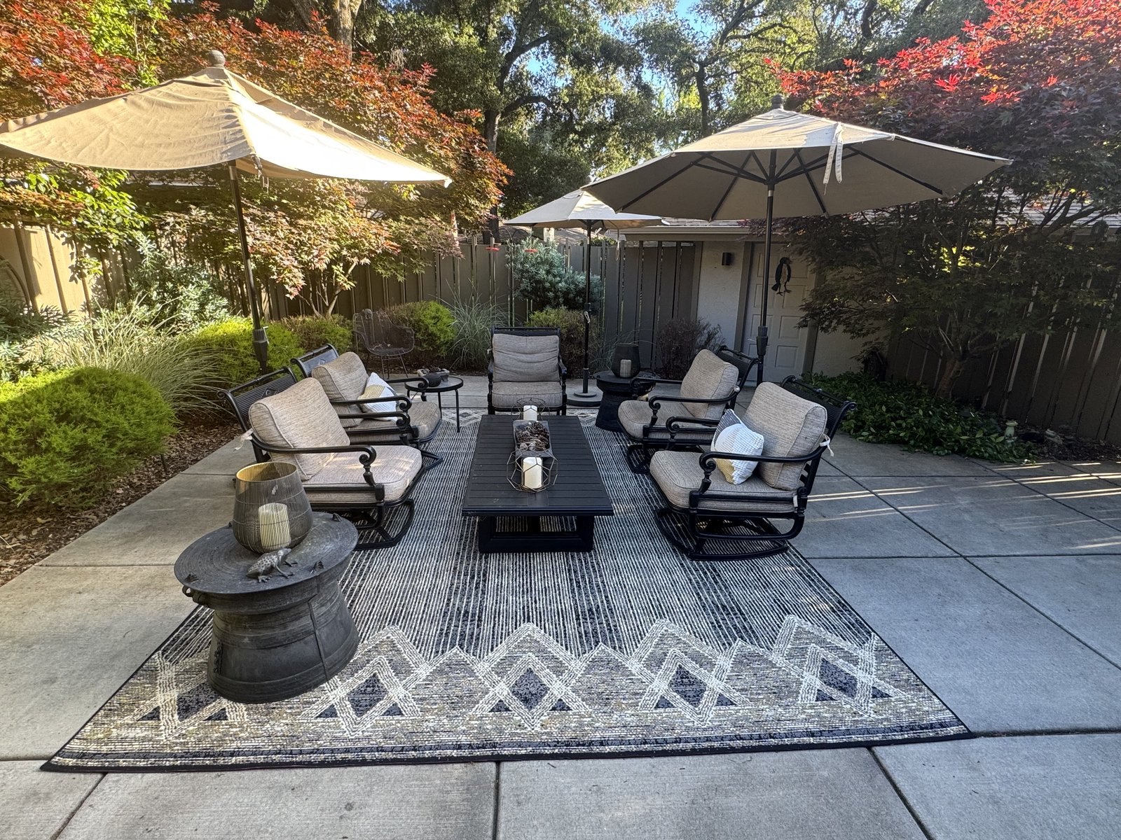 Customer photo for review titled "Perfect Outdoor Rug!"